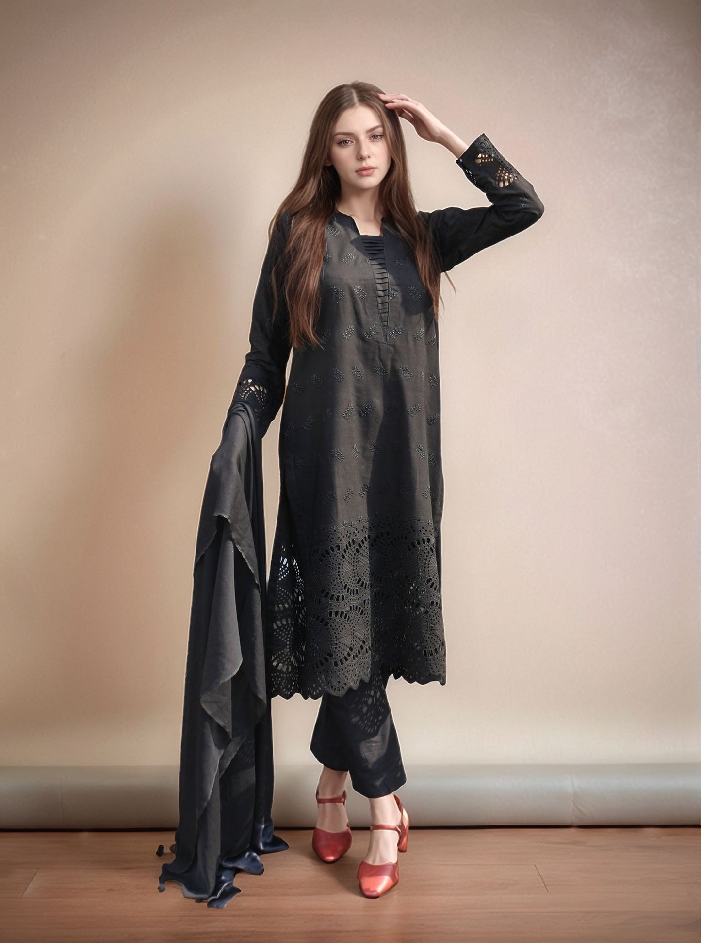 3 Piece - Embroidered Lawn Suit
